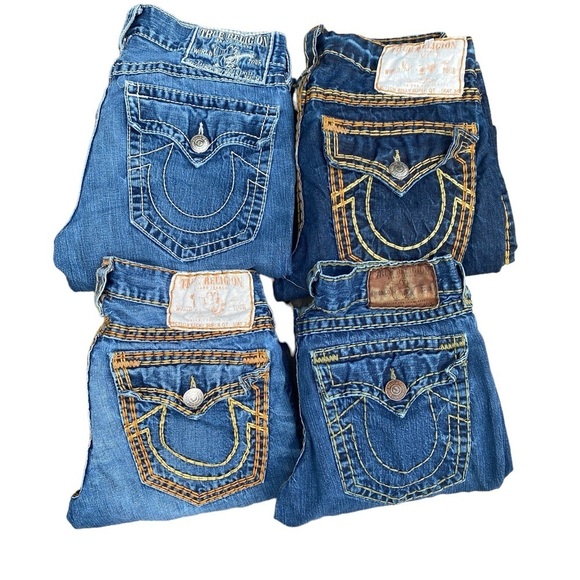 Lot of 4 Vintage True Religion Jeans Size 34 - Picture 11 of 16